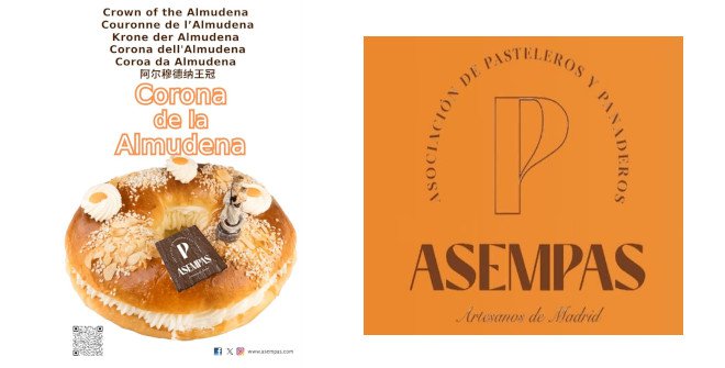 Ruta Corona de la Almudena 2024. Asociación de Empresarios Artesanos del Sector de Pastelería de Madrid. ASEMPAS (Pasteleros de Madrid)