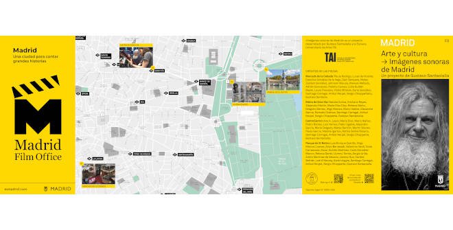  Folleto Ruta ‘Imágenes sonoras de Madrid’ creada por Gustavo Santaolalla y la Escuela TAI