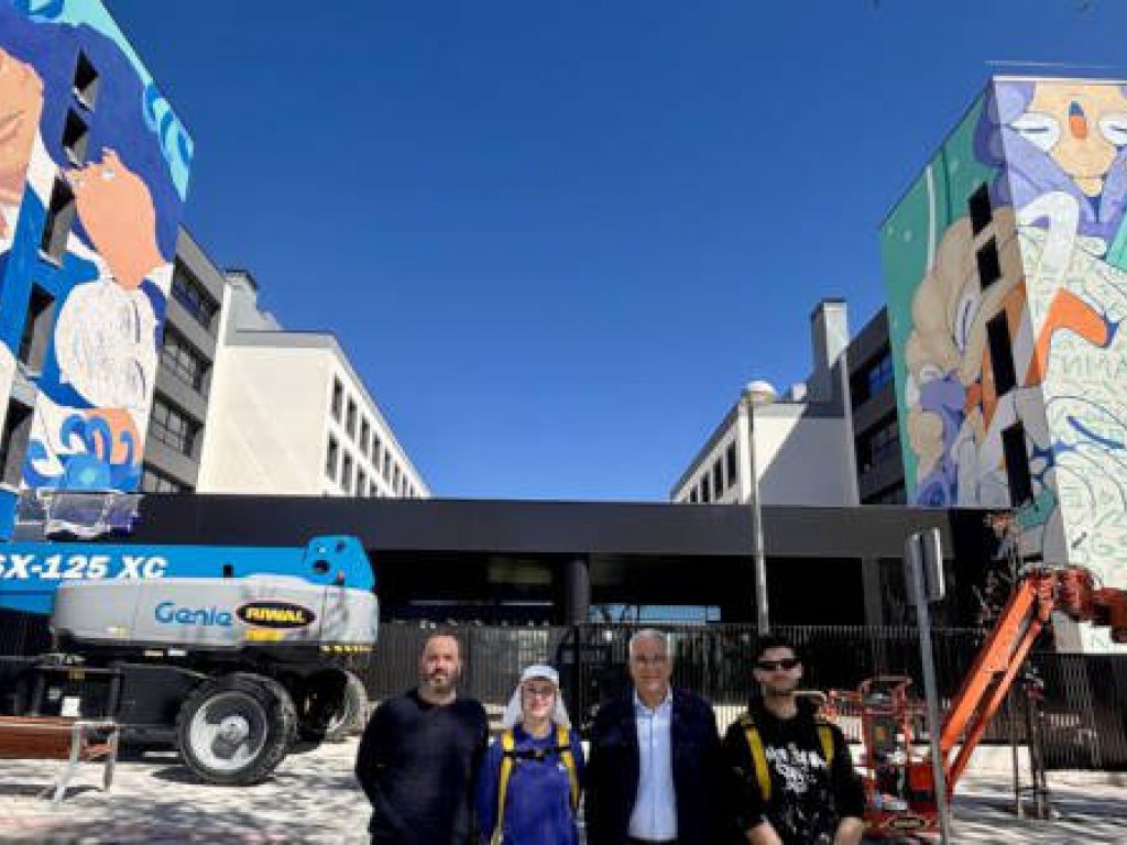 Murales del hotel Node Madrid Carabanchel