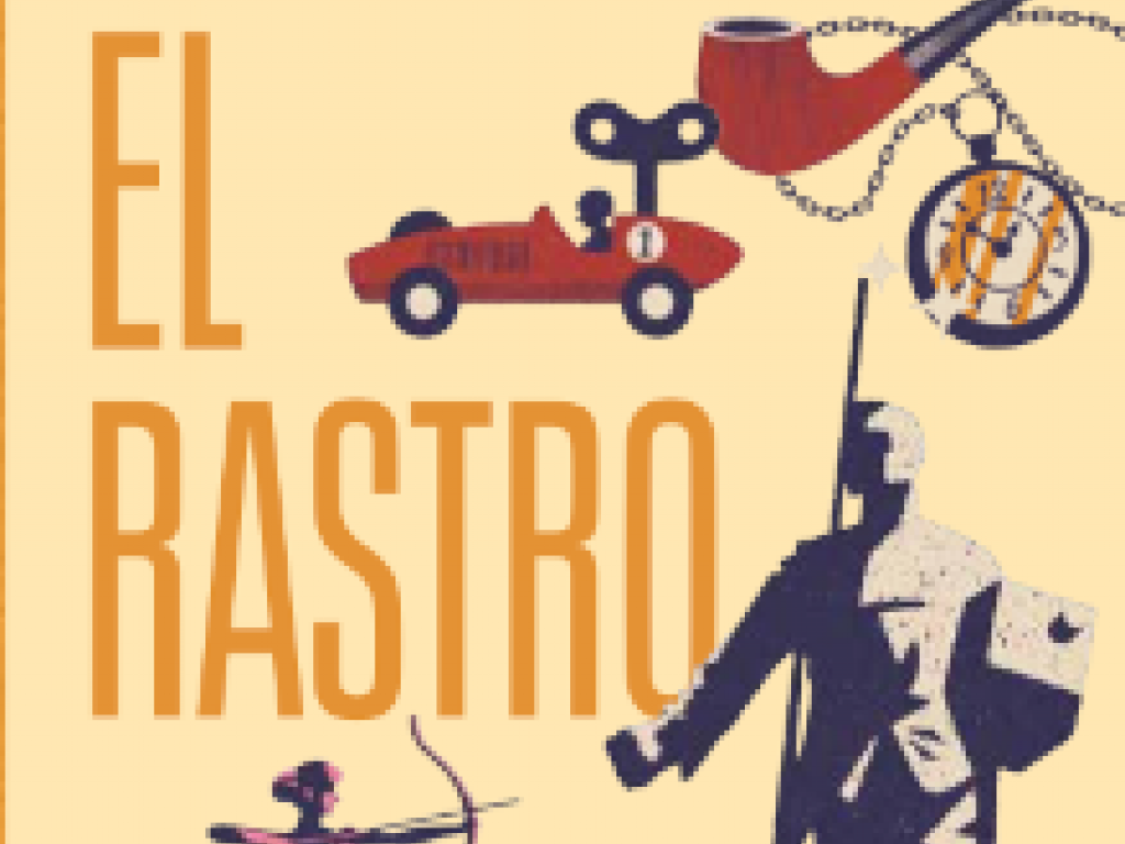 Mapa cultural ilustrado El Rastro (PDF). Ilustración: Daniel Diosdado